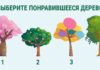Выберите дерево для того, чтобы узнать свое настроение
