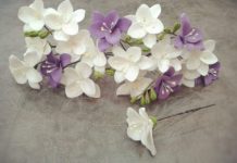 Как сделать шпильки с цветочками