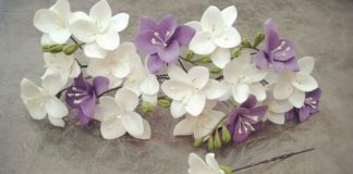 Как сделать шпильки с цветочками