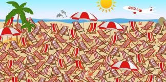 Тест на внимательность: отыщите среди шезлонгов лыжи