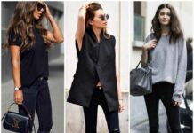 С чем лучше носить черные джинсы?