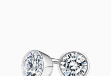 Серьги-гвоздики с бриллиантами — стильная классика