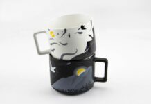 Деколь на кружке: красивый рисунок